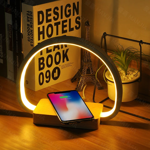 LAOPAO Eye-Saving LED Night Light 10W with Wireless Charger and Touch Control