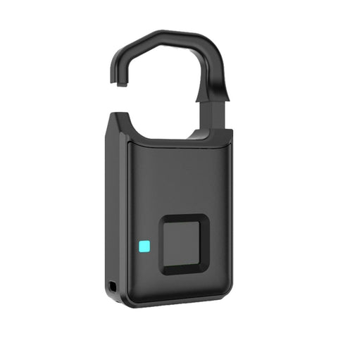 Compact Biometric Fingerprint Padlock with Micro-USB Charging and Waterproof Design