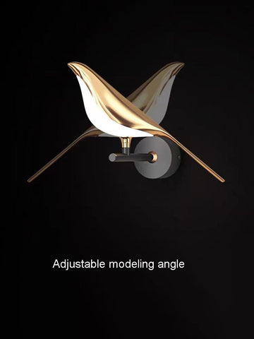 Modern Simplicity LED Wall Lamp Magpie bird Model