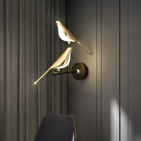 Modern Simplicity LED Wall Lamp Magpie bird Model