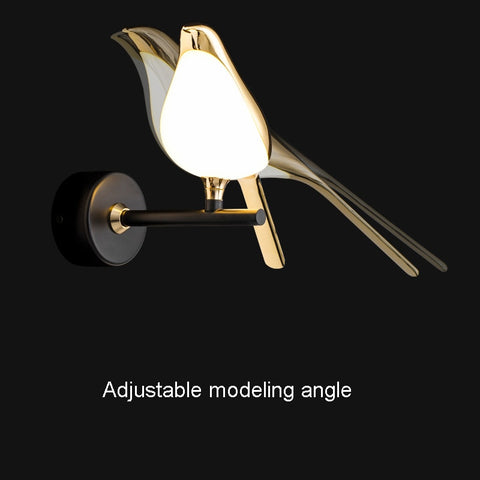 Modern Simplicity LED Wall Lamp Magpie bird Model