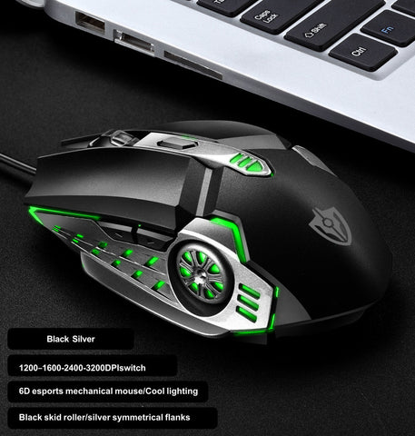 G5 3200DPI Gaming Mouse  RGB Breathing Led Light