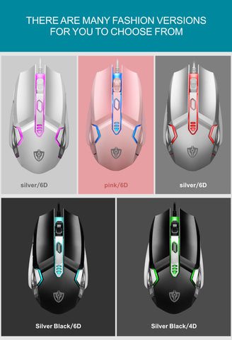 G5 3200DPI Gaming Mouse  RGB Breathing Led Light