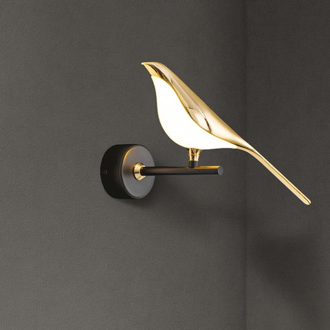 Modern Simplicity LED Wall Lamp Magpie bird Model