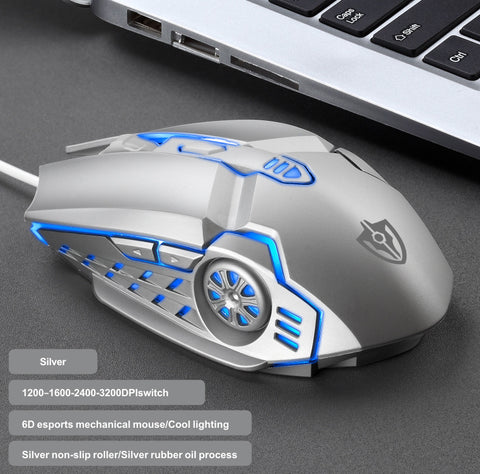 G5 3200DPI Gaming Mouse  RGB Breathing Led Light