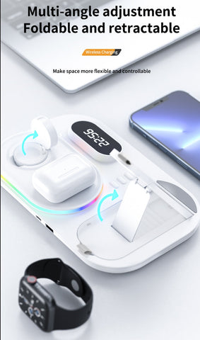 30W Wireless Charging Station Fast Magnetic Phone Charger