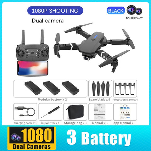 E88 PRO Professional 4K Wide Angle HD Camera Drone