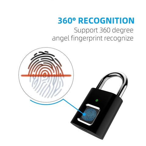 Waterproof Fingerprint Lock with 20 Capacity