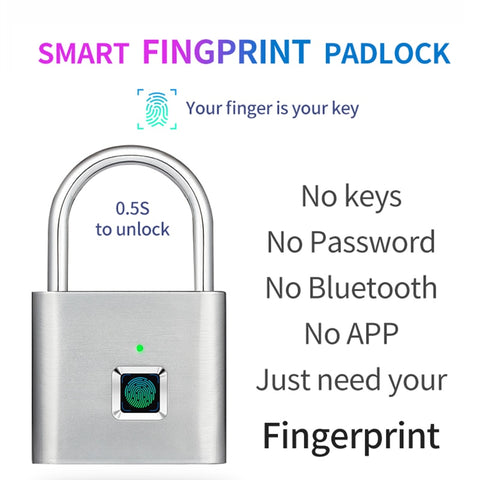 Waterproof Fingerprint Lock with 20 Capacity