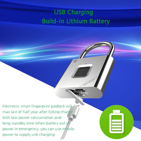 Waterproof Fingerprint Lock with 20 Capacity