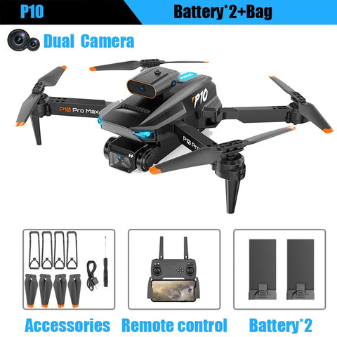 P10 Drone 8K With ESC HD Dual Camera 5G Wifi FPV 360 Full Obstacle