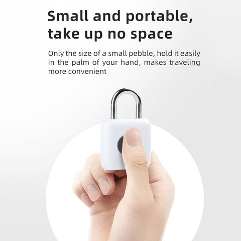 Fingerprint Biometric Padlock with Micro-USB Charging