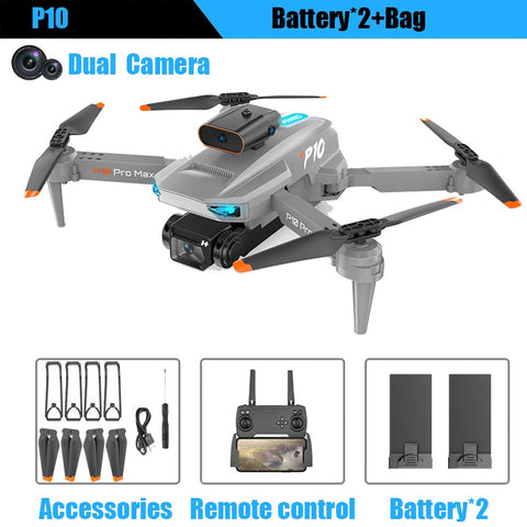 P10 Drone 8K With ESC HD Dual Camera 5G Wifi FPV 360 Full Obstacle