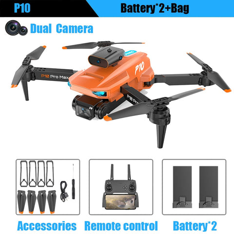 P10 Drone 8K With ESC HD Dual Camera 5G Wifi FPV 360 Full Obstacle