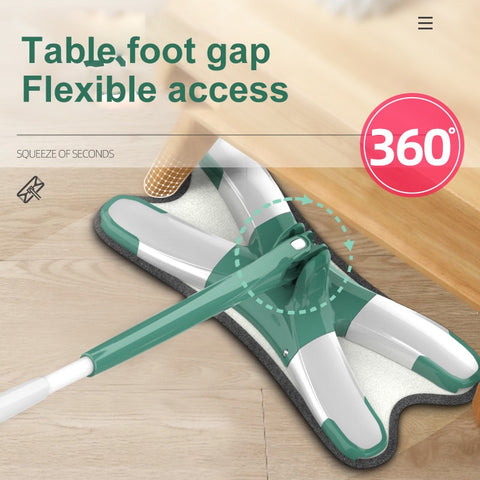X-type 360 Degree Flat Floor Mop