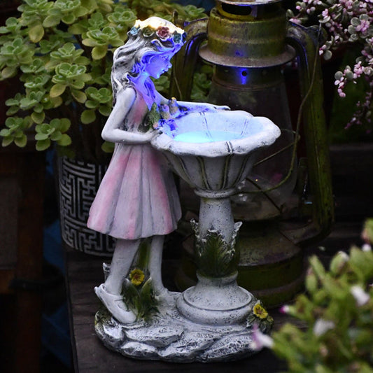 Garden Solar Decor Figurine Lamp