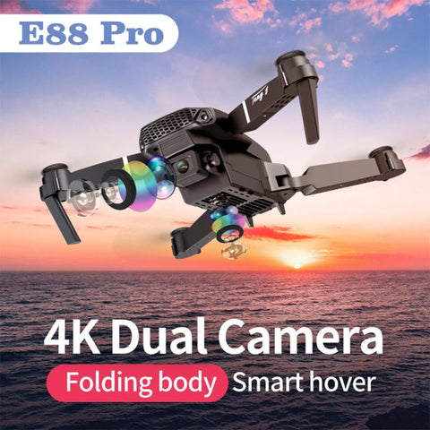 E88 Pro Drone 4k HD Dual Camera Visual Positioning 1080P WiFi FPV