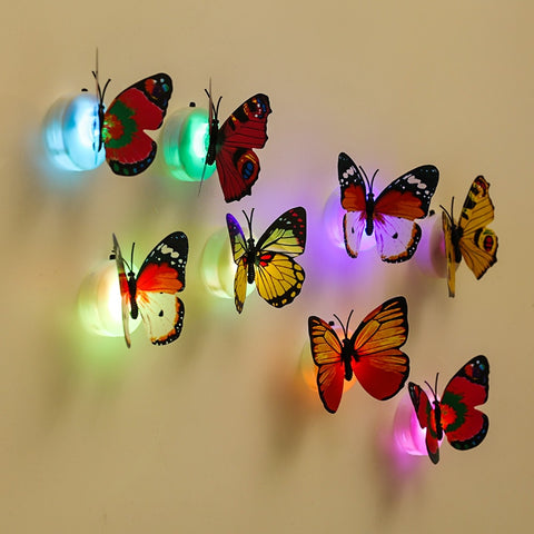 Colorful Night Luminous Butterfly