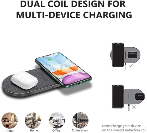 40W Dual Wireless Charging Pad