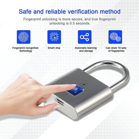 Waterproof Fingerprint Lock with 20 Capacity