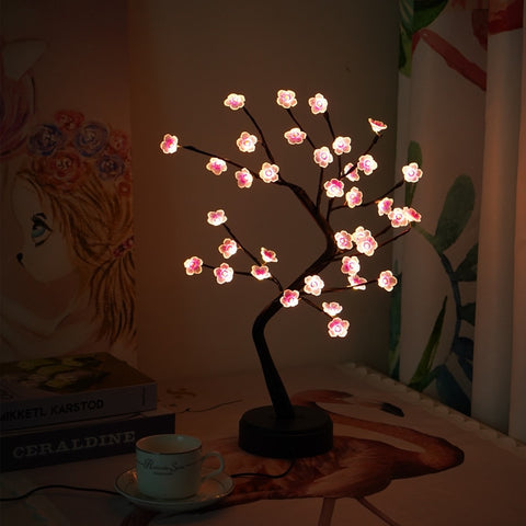 Tabletop Bonsai Tree Decoration Lamp