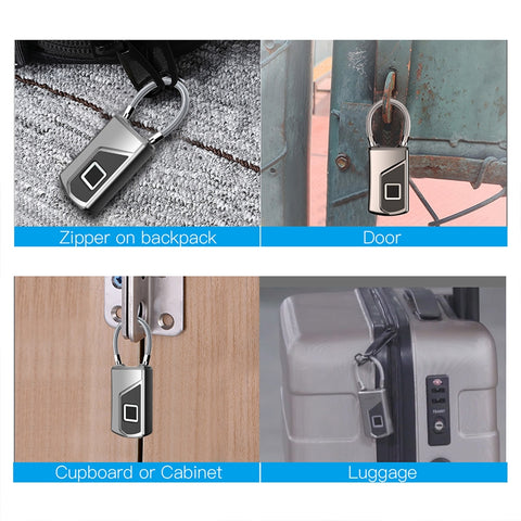Fingerprint Padlock with USB Charging and Long Standby Time