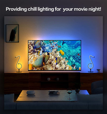Smart LED RGB Table Lamp with APP Remote Control RGBIC Night Lights