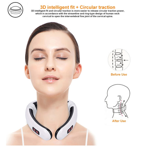 Electric Pulse Back and Neck Massager with Far Infrared Heating
