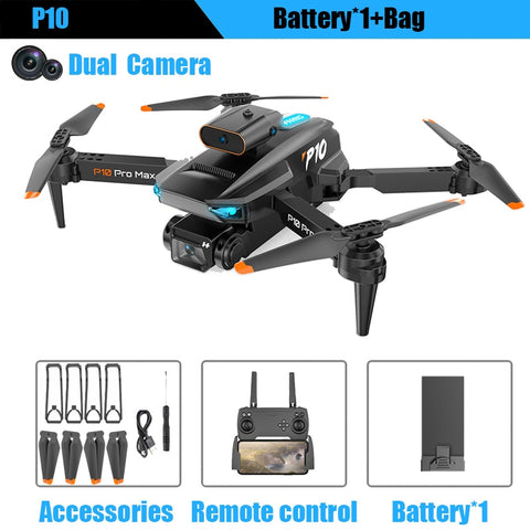 P10 Drone 8K With ESC HD Dual Camera 5G Wifi FPV 360 Full Obstacle