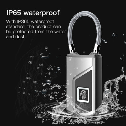 Fingerprint Padlock with USB Charging and Long Standby Time