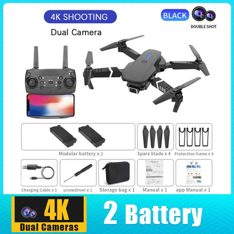 E88 PRO Professional 4K Wide Angle HD Camera Drone