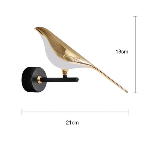 Modern Simplicity LED Wall Lamp Magpie bird Model