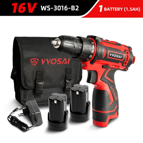 WS-3012 12V Max Screwdriver Cordless Drill Lithium-Ion Battery 3/8-Inch 2-Speed