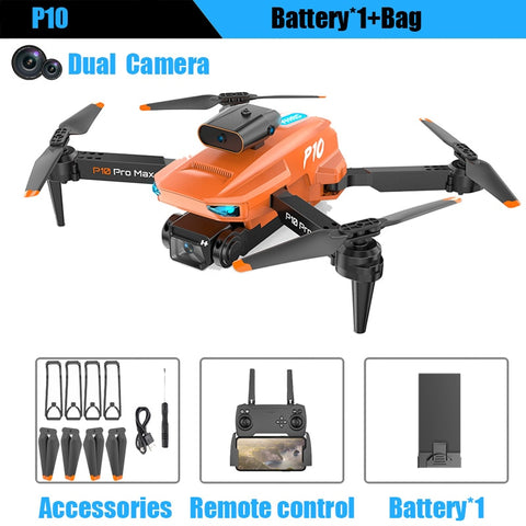 P10 Drone 8K With ESC HD Dual Camera 5G Wifi FPV 360 Full Obstacle