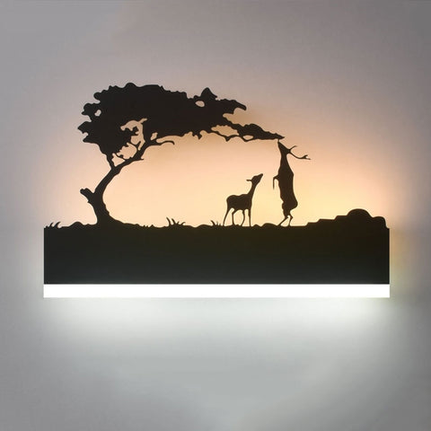 LED Bedroom Wall Nordic Animal Modern Lights