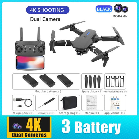 E88 PRO Professional 4K Wide Angle HD Camera Drone