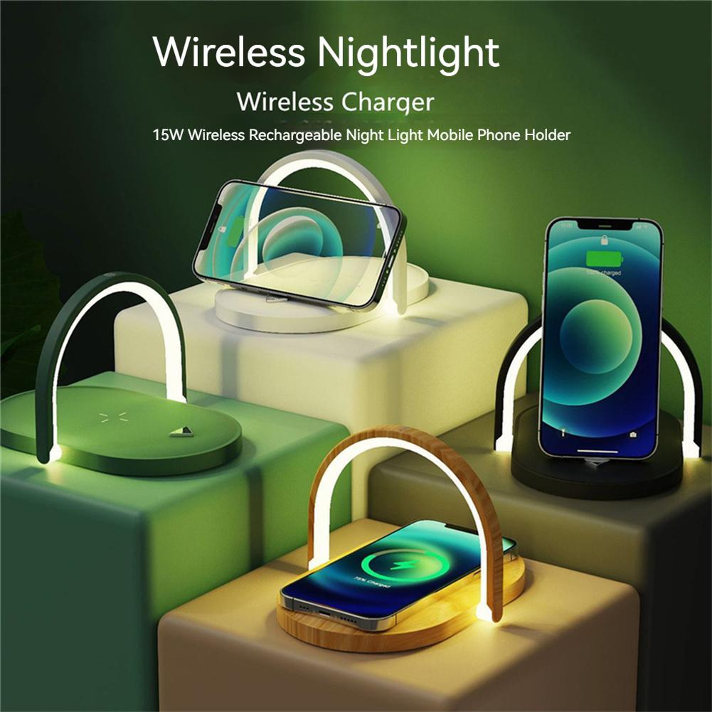 Wireless Charger and LED Table Lamp 15W