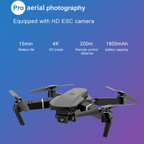 E88 Pro Drone 4k HD Dual Camera Visual Positioning 1080P WiFi FPV