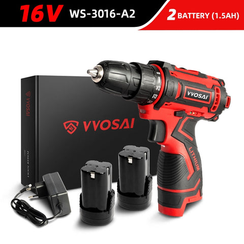 WS-3012 12V Max Screwdriver Cordless Drill Lithium-Ion Battery 3/8-Inch 2-Speed