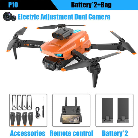 P10 Drone 8K With ESC HD Dual Camera 5G Wifi FPV 360 Full Obstacle