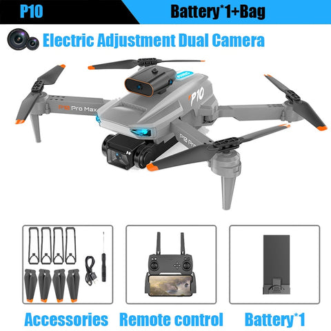 P10 Drone 8K With ESC HD Dual Camera 5G Wifi FPV 360 Full Obstacle