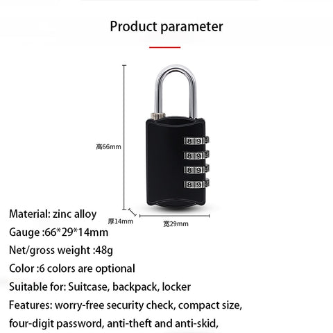 XMSJ Digital Combination Lock for Bags and Lockers